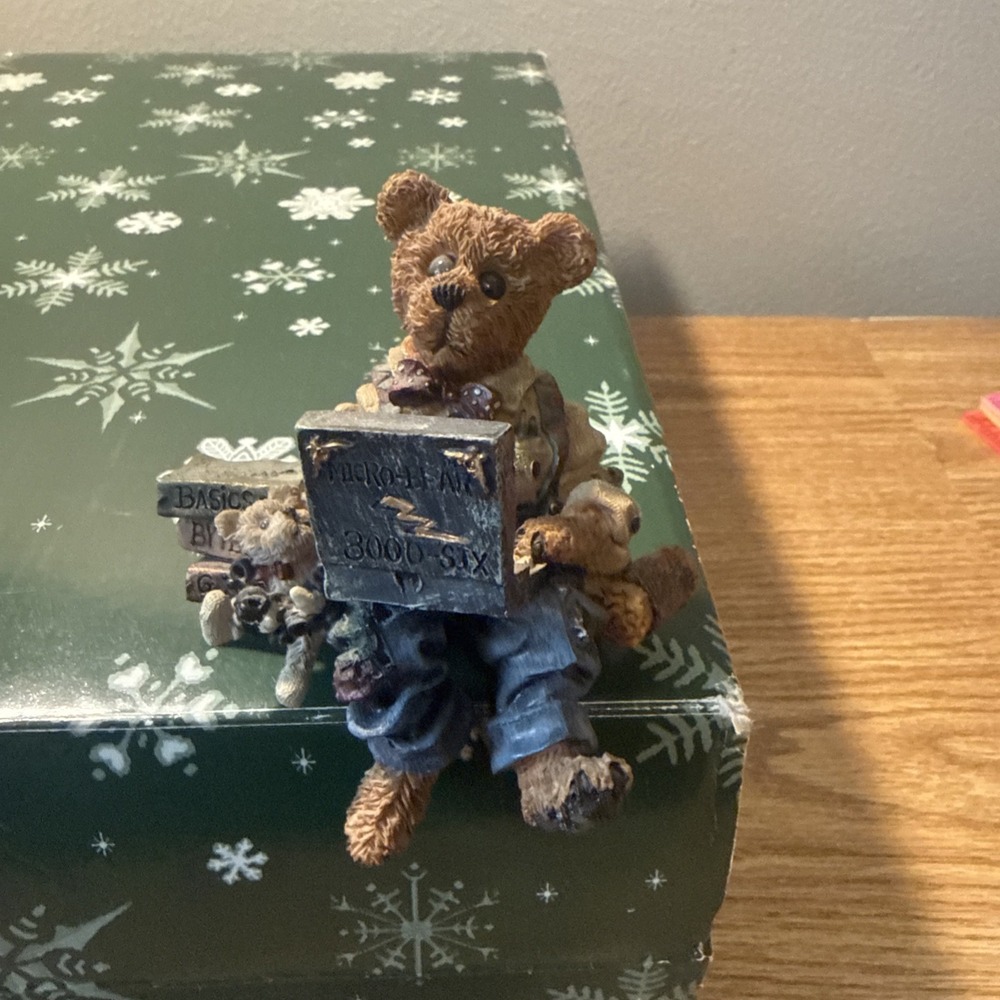 Boyds Bears‎ Figurine Neville...Compubear Micro-Bear, Computer 1996 Shelf Sitter